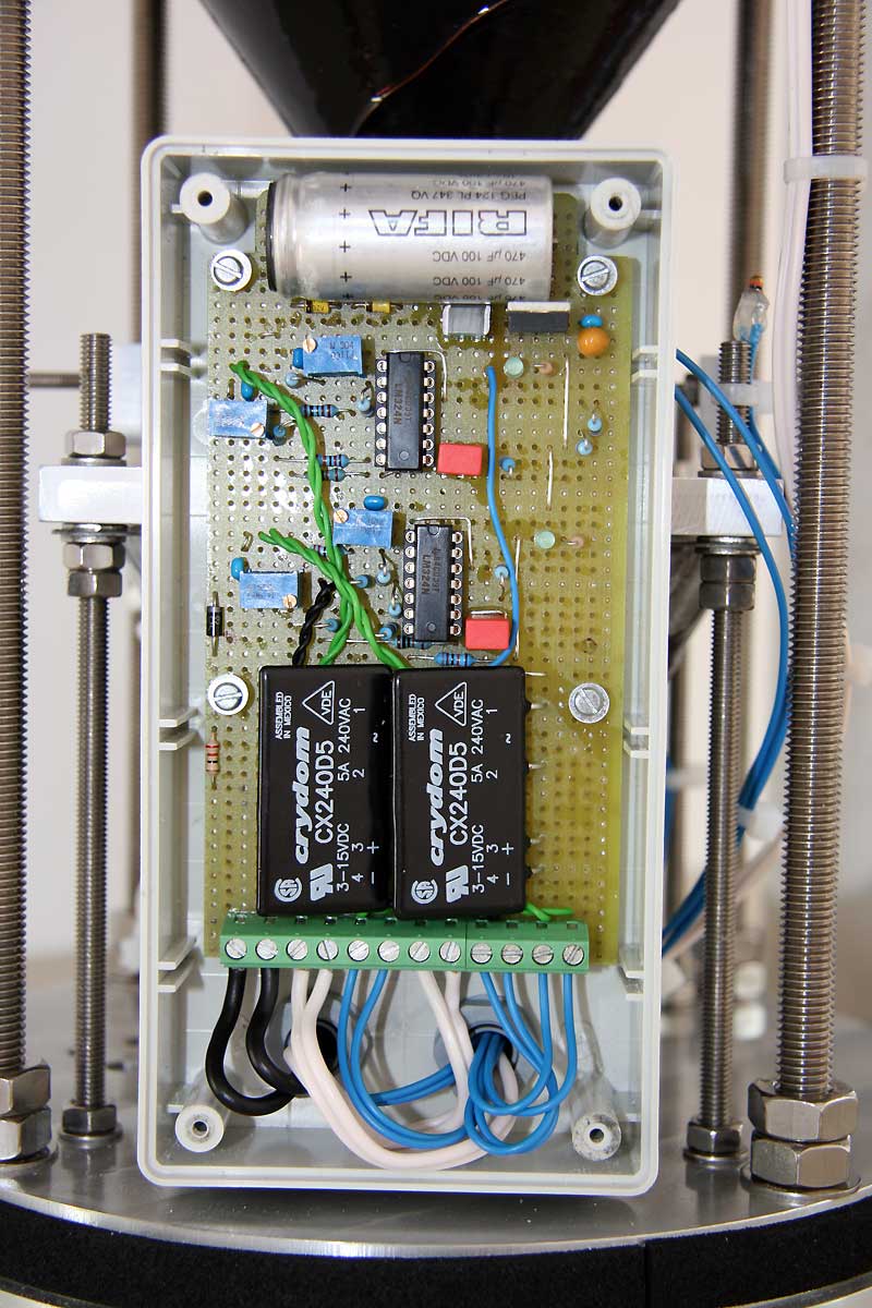 Ansicht Platine der Heizungsregelung